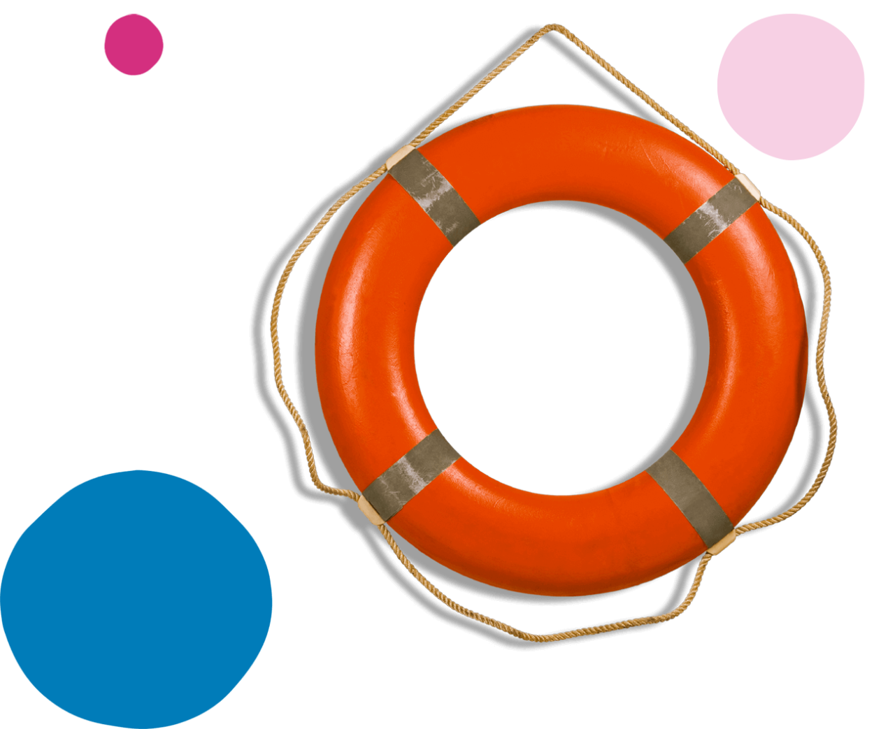 Red life buoy ring