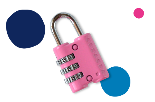 Pink padlock image