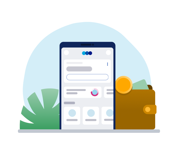 TSB mobile app with a wallet