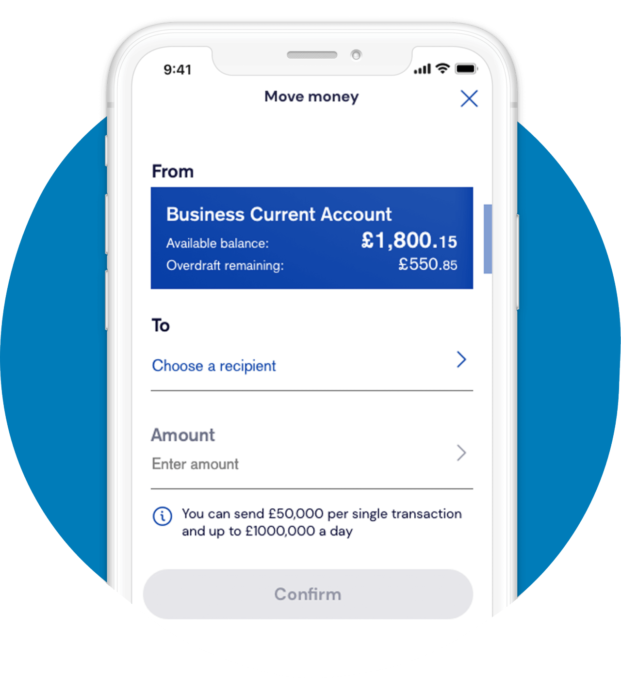 Business banking app