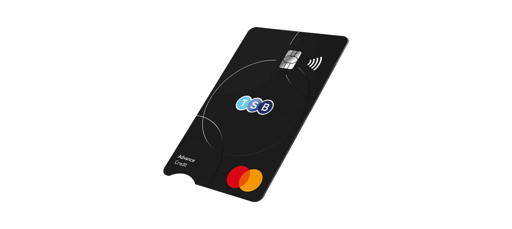 TSB branded black Advanced Credit Card.