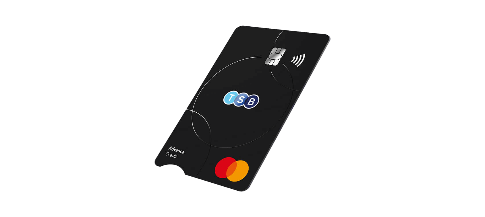 TSB branded black Advanced Credit Card. TSB branded black Advanced Credit Card.