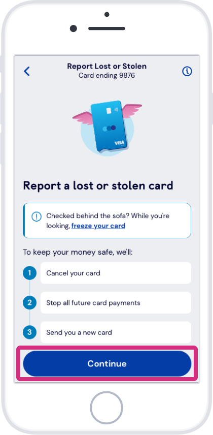 Review next steps and tap ‘Continue’