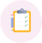 Checklist and pencil
