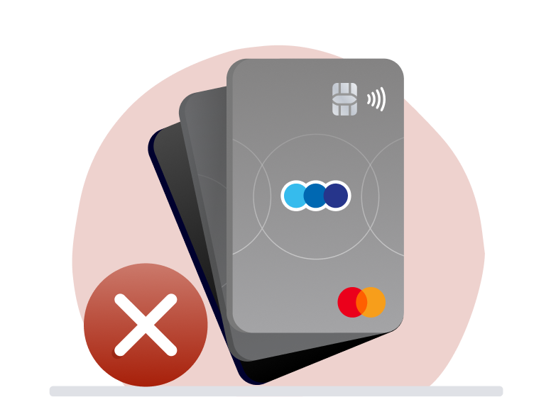 Bundle of TSB credit cards