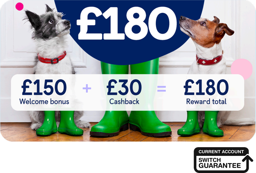 TSB £180 switching offer, £150 welcome bonus + £30 cashback.