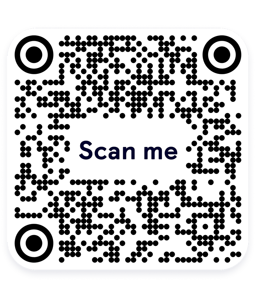 Mobile phone wih QR code
