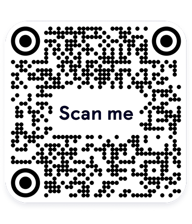 Mobile phone wih QR code