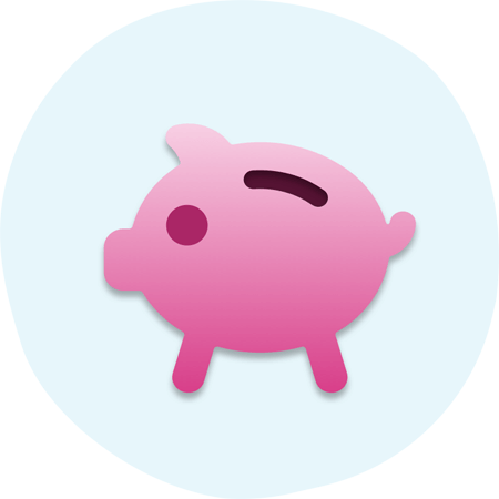 Piggy bank icon