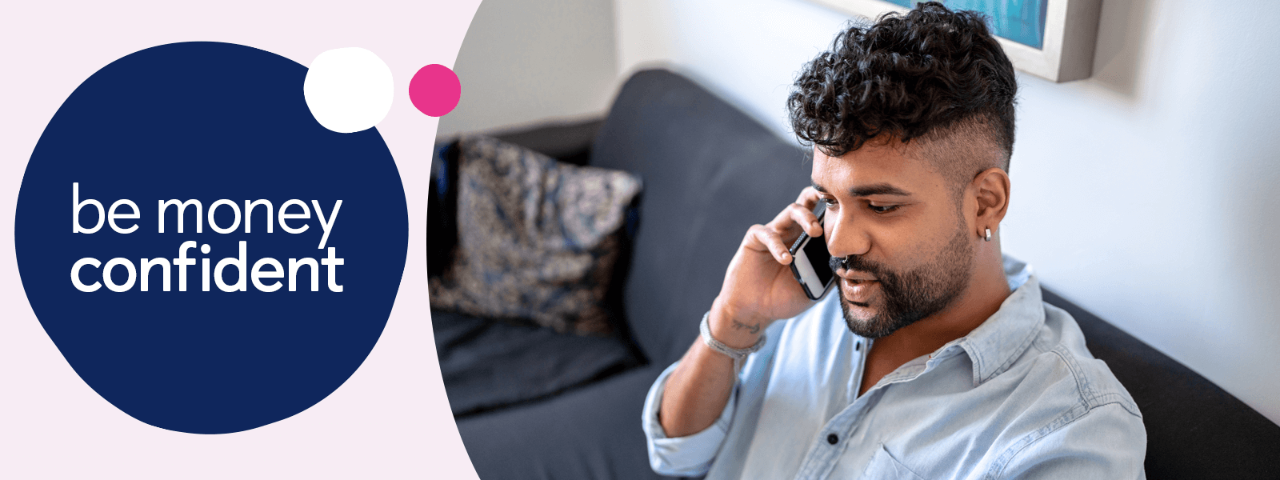 Person on a phone call using a mobile phone.