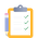 Clipboard and pencil